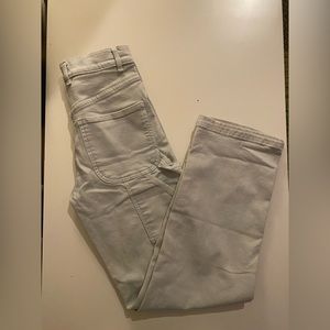 Zara painter/cargo pant, straight fit, high waisted, minty/green colour